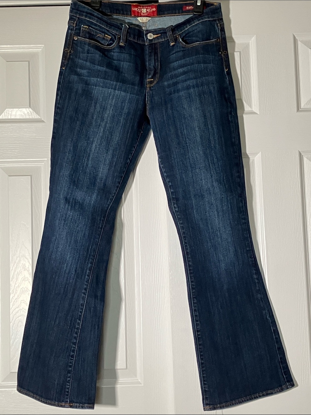 Lucky Brand Sofia Boot Dark Indigo Flared Jeans